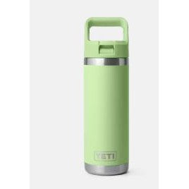 Yeti Rambler 532ml Straw Bottle w/Colour-Matched Straw Cap -Key Lime