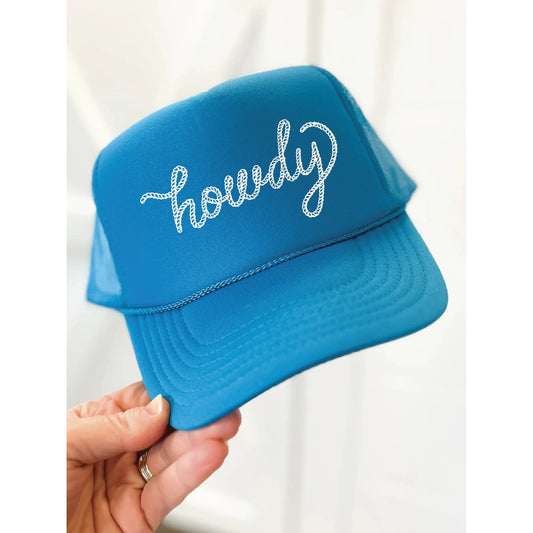 Blonde Ambition Howdy Trucker Cap- Teal
