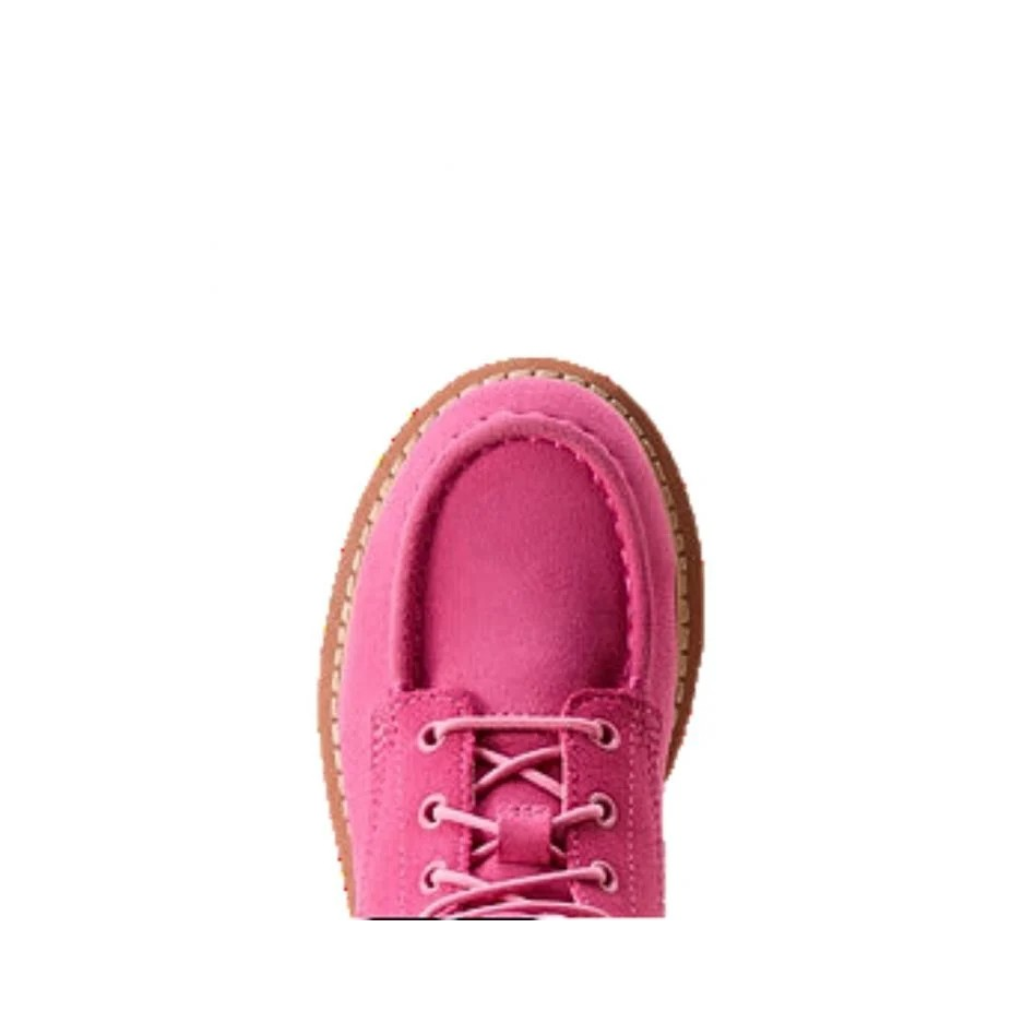 Ariat Youth Rebar Suede Lift Boot - Haute Pink