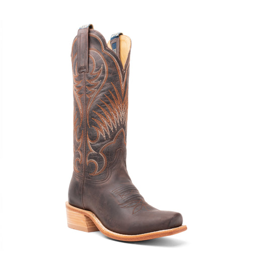 Hyer Women's Leawood Western Boot- Brown
