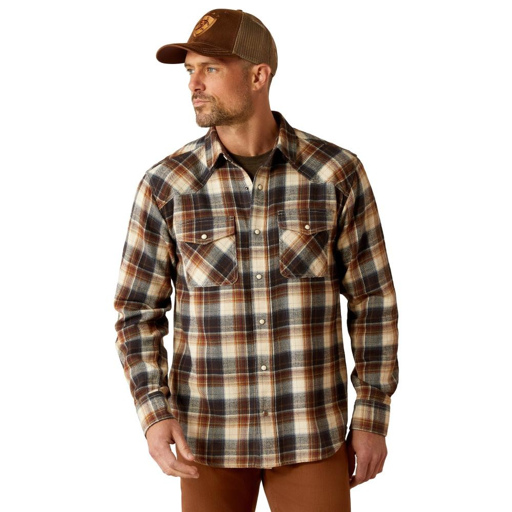 Ariat Men's Harford Retro Fit Long Sleeve Shirt - Black