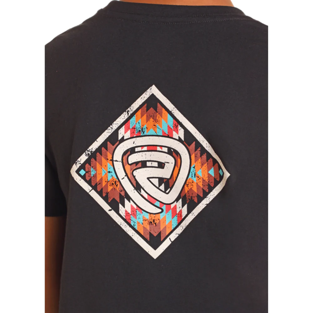 Rock & Roll Boy's Graphic T-Shirt - Black  v