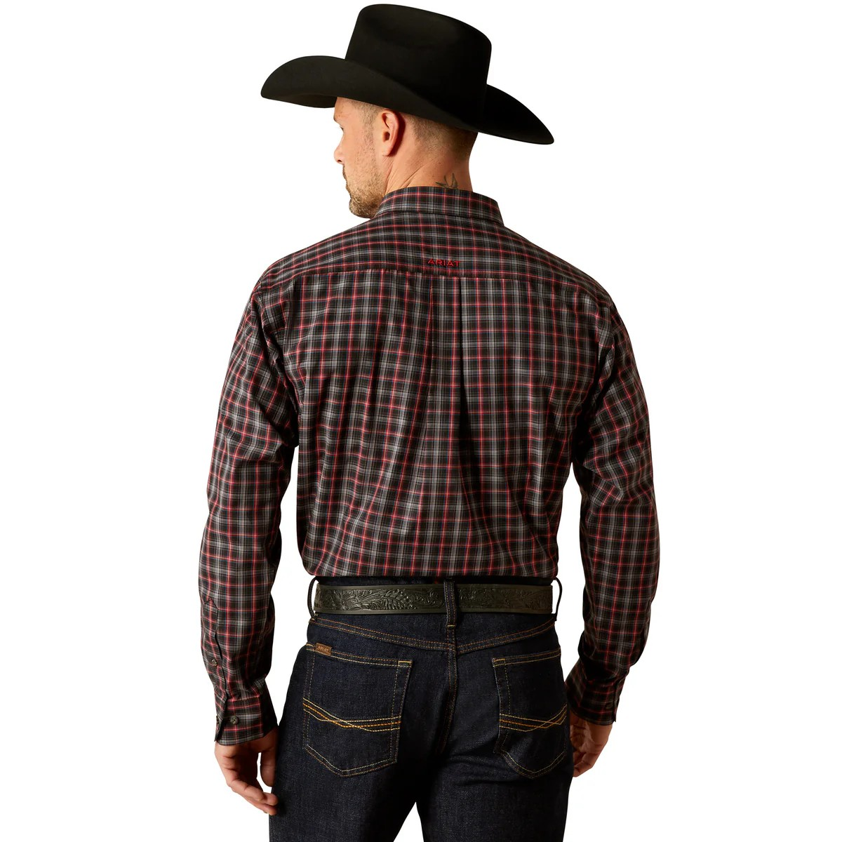 Ariat Men's Pro Series Jax Classic Fit Long Sleeve Shirt - Black