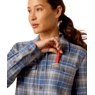 Ariat Women's Rebar Flannel DuraStretch Work Shirt - True Navy