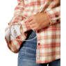 Ariat Women's Rebar Flannel DuraStretch Work Shirt - Almond Milk