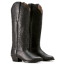 Ariat Women's Heritage Round Toe Stretchfit Boot - Black Deertan