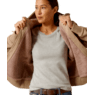 Ariat Women's Rebar All Weather Sherpa Full Zip Hoodie - Oatmeal Heather