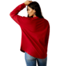 Ariat Women's Roadside Oversized Long Sleeve Shirt - Rio Red