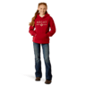 Ariat Girl's Ranch Goods Hoodie- Rio Red