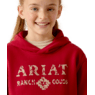 Ariat Girl's Ranch Goods Hoodie- Rio Red