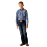 Ariat Boy's  Pro Reggie Classic Fit Long Sleeve Shirt - Royal Blue