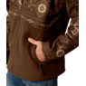 Ariat Men's Logan Southwest Print  Softshell Jacket- Banyan Bark