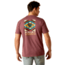 Ariat  Men's Serape Fill T Shirt - Burgundy Heather