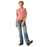 Ariat Girl's Mini Cow Squad T-Shirt - Dusty Rose