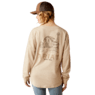 Ariat Women's Miller Oversized Long Sleeve Shirt - Oatmeal Heather