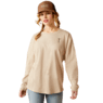 Ariat Women's Miller Oversized Long Sleeve Shirt - Oatmeal Heather