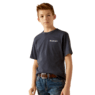 Ariat Boy's Camo Patriot Short Sleeve Tee Shirt- Navy Heather