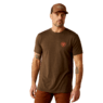 Ariat Men's Modern Mesa Short Sleeve Tee Shirt- Brown Heather