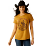 Ariat Women's Stay Gold Short Sleeve Tee Shirt- Harvest Gold