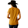 Ariat Women's Stay Gold Short Sleeve Tee Shirt- Harvest Gold