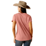 Ariat Women's Rally Call Short Sleeve Tee Shirt- Dusty Rose