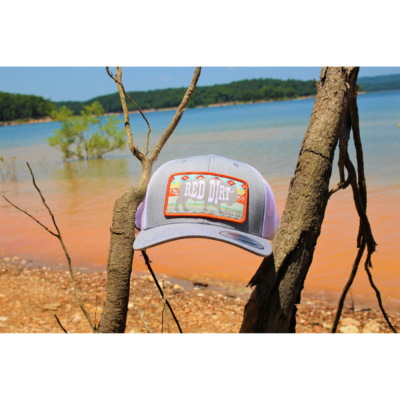 Red Dirt Hat Co. Aztec Heather - Grey/White