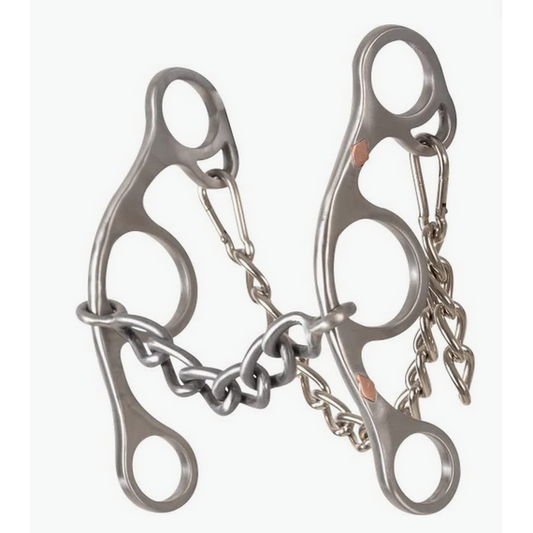 Classic Equine Sherri Cervi Chain Short Shank Gag Barrel Bit