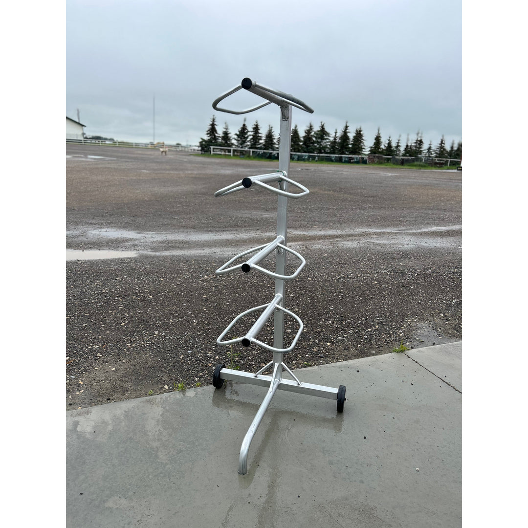 4 Tier Saddle Rack w/Wheels
