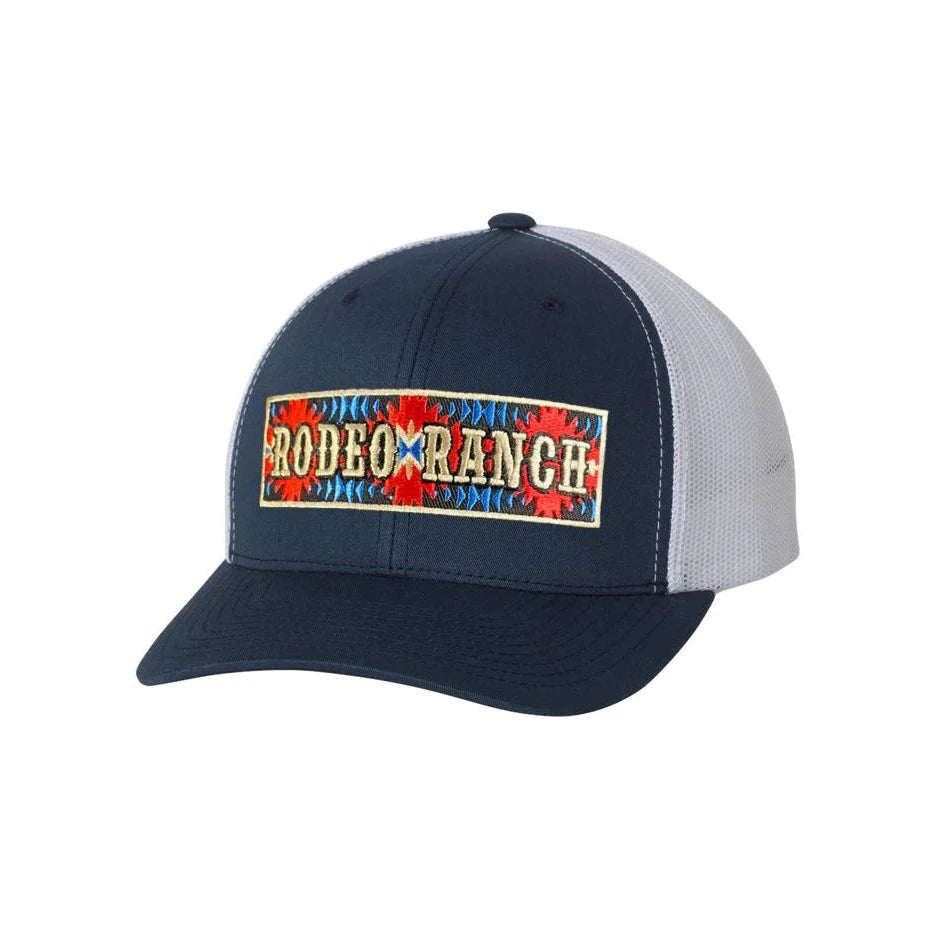 Rodeo Ranch Aztec Hat - Navy/White