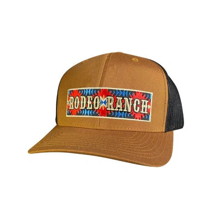 Rodeo Ranch Aztec Hat - Caramel/Black