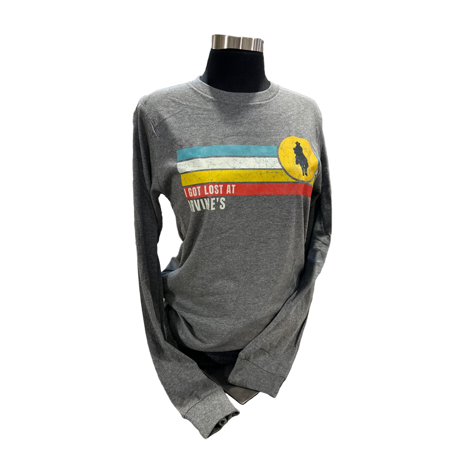 Irvine Unisex Long Sleeve "I Got Lost" T-Shirt - Deep Heather