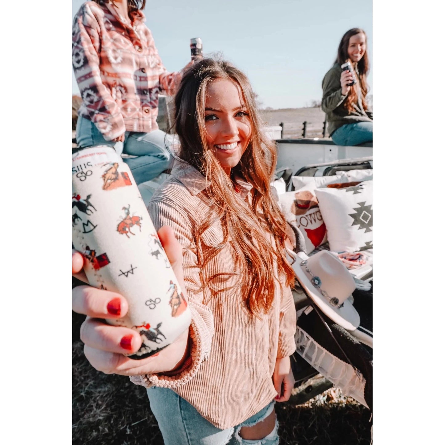 The Front Porch Label Coozies - Moss Camo 2 pack