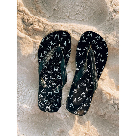 Front Porch Black Brand Flip Flops