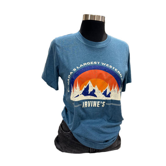 Irvine Unisex Short Sleeve "Canada's Largest" T-Shirt - Heather Deep Teal