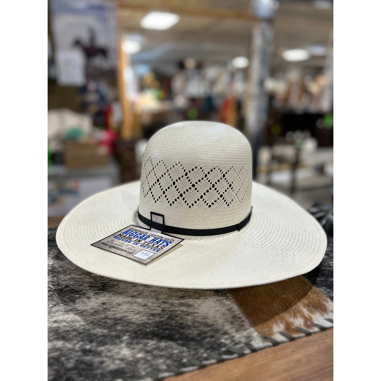 Biggar Hats Salty Straw Western Hat - Ivory
