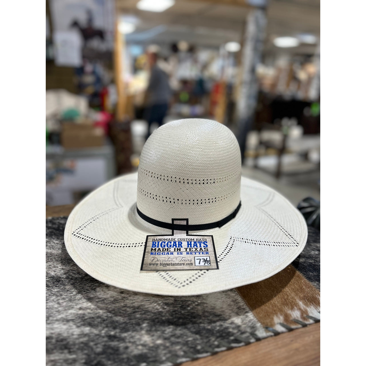 Biggar Hats Jester Straw Western Hat - Ivory