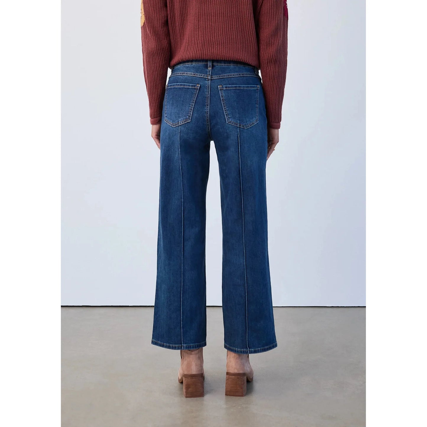 FDJ Women's Olivia Wide Ankle Jeans - Dark Indigo