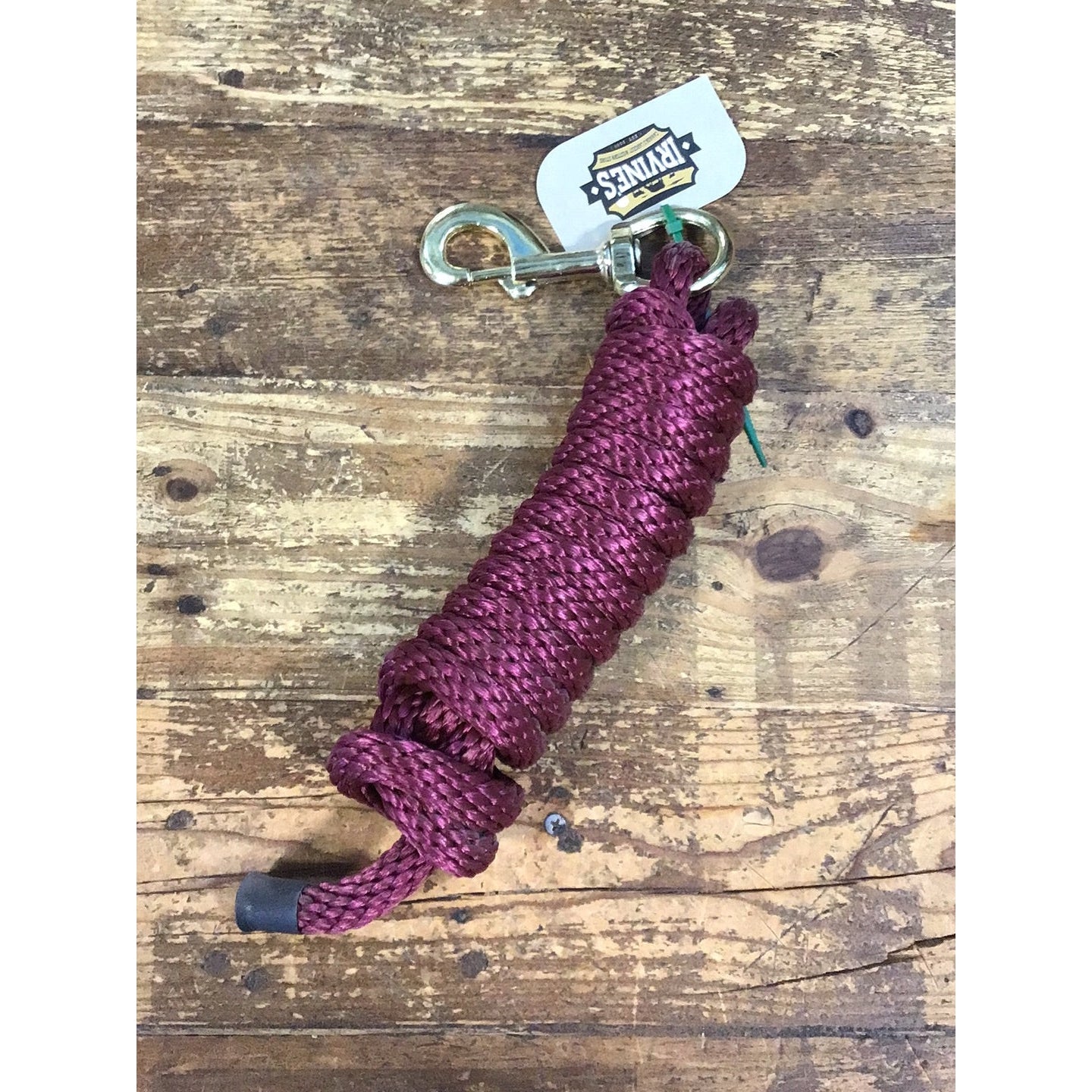 Irvine Poly Lead Rope w/Brass Plated Snap