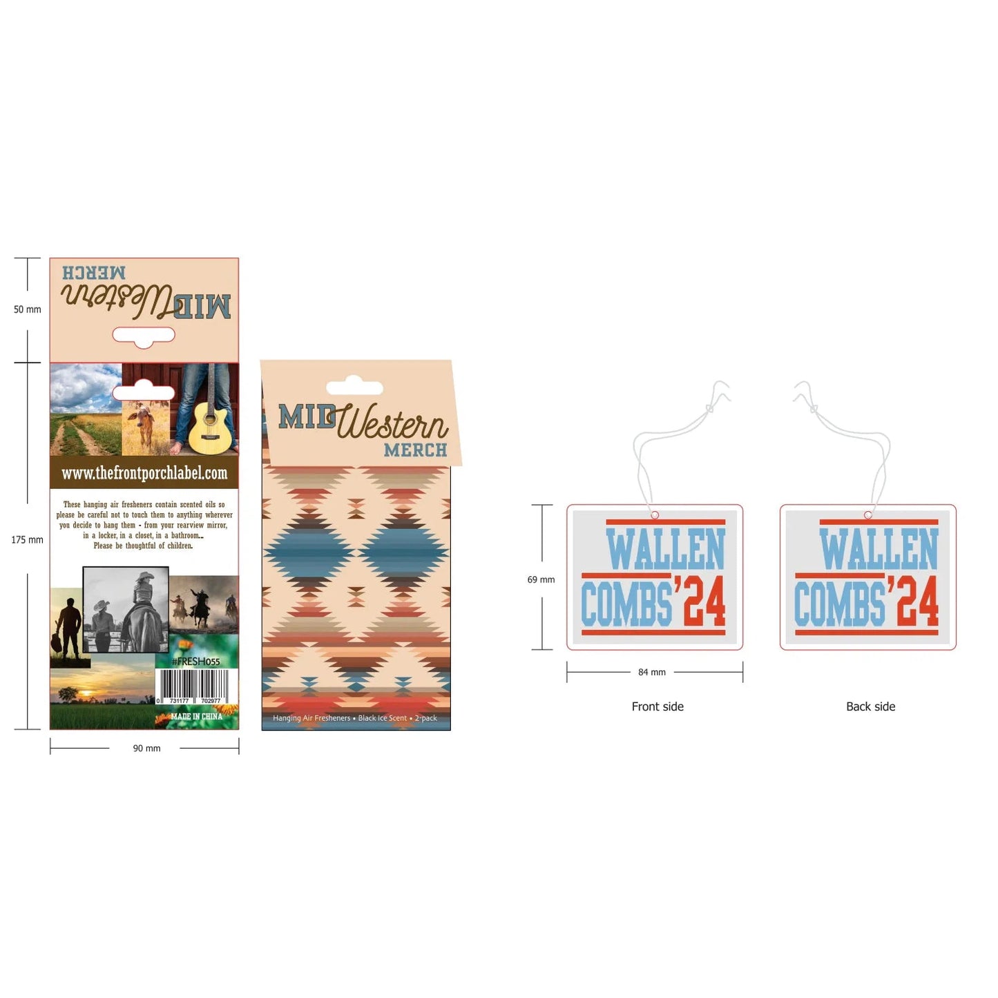 Front Porch Western Air Fresheners - Assorted Styles