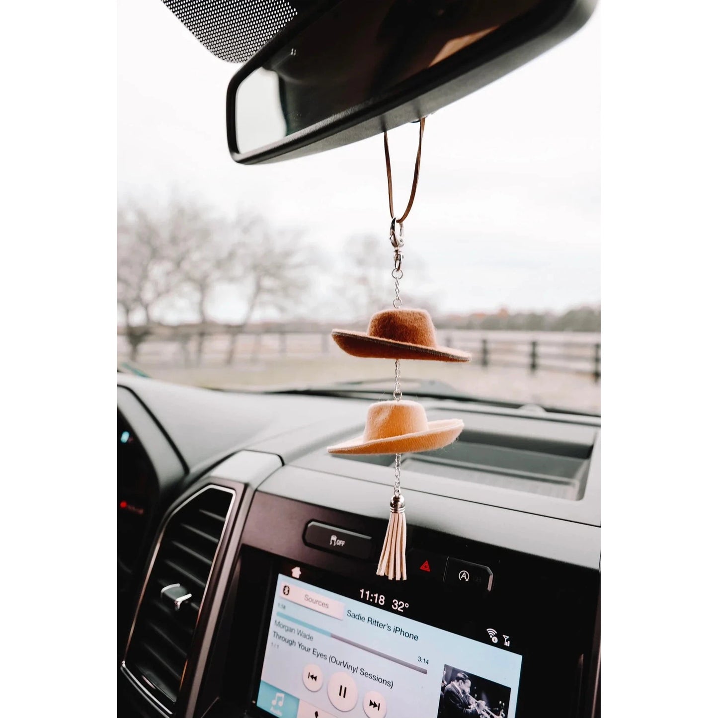 Front Porch Rearview Mirror Hanger - Assorted Colours