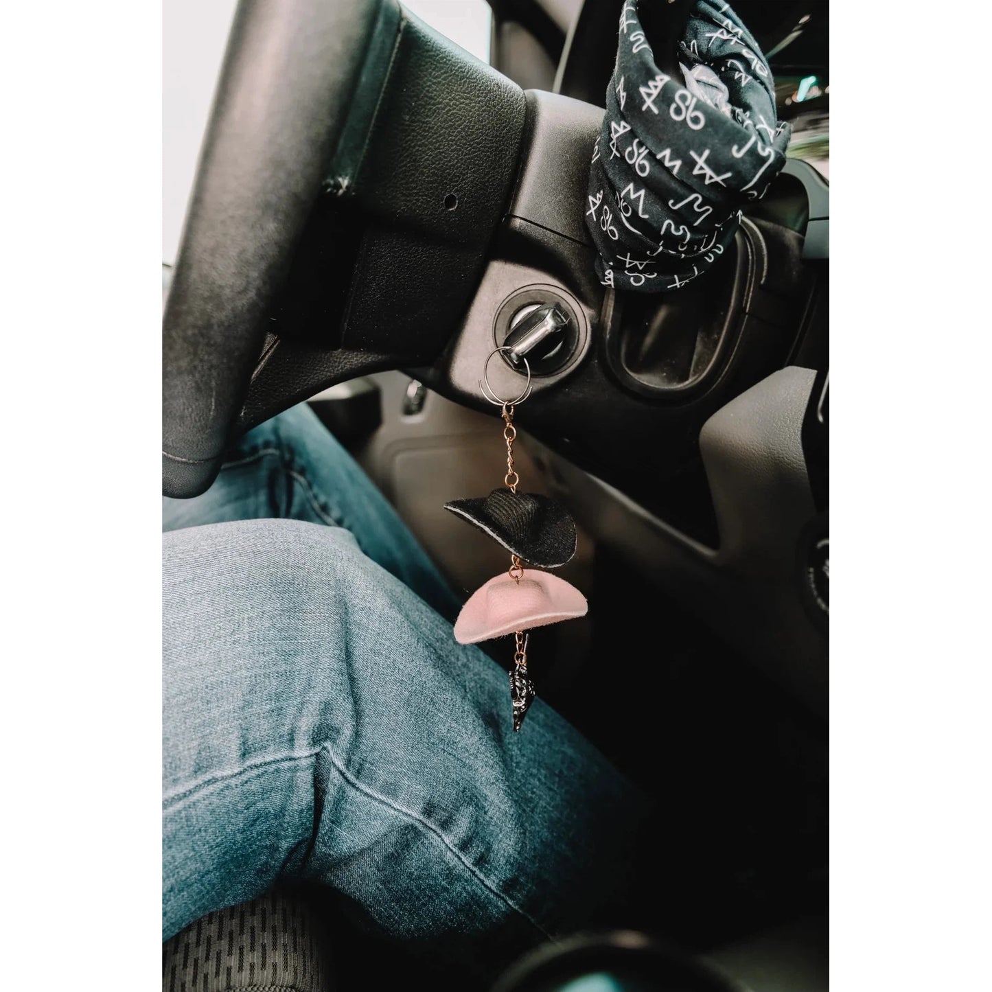 The Front Porch Label Cowboy Hat Keychain - Assorted Colours