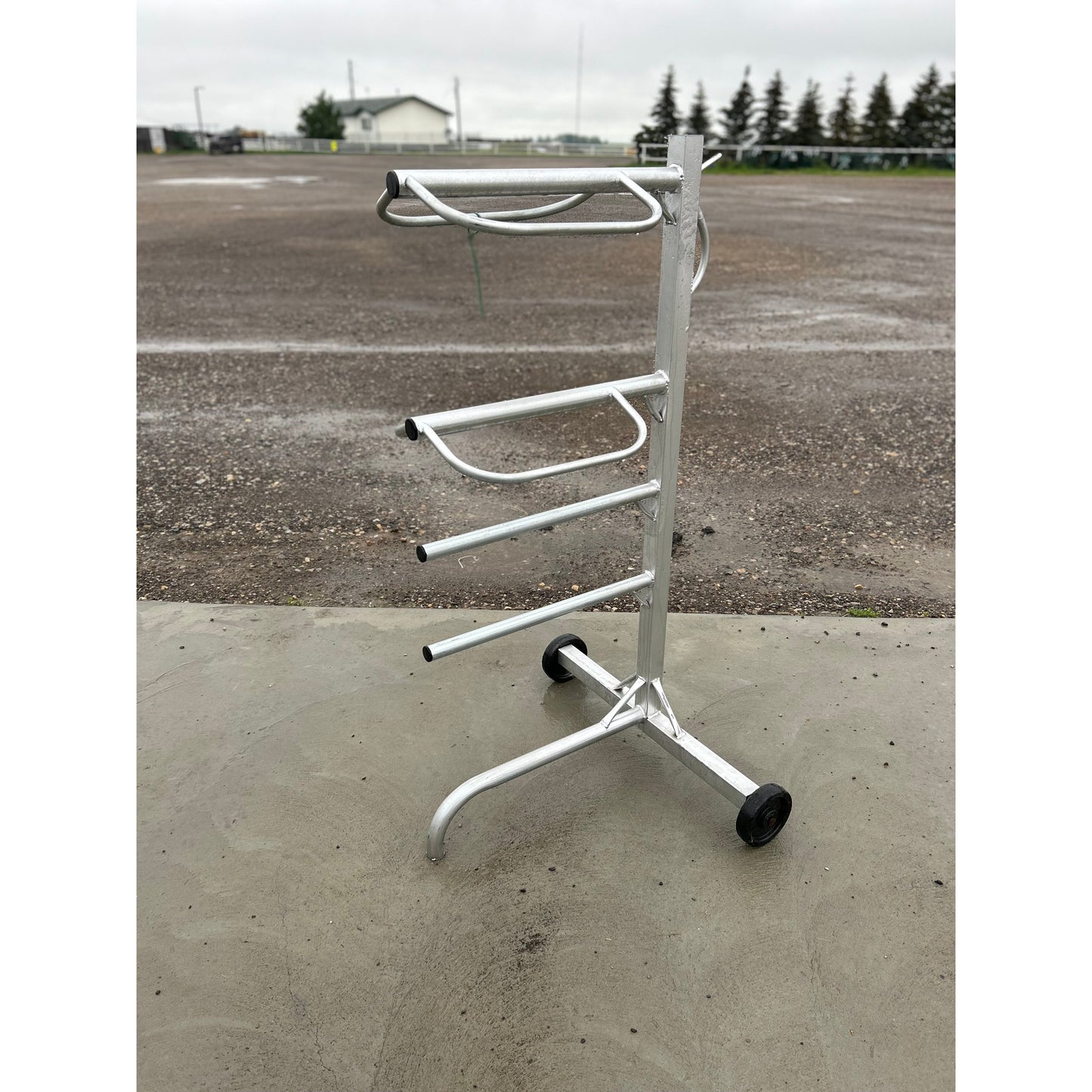2 Tier Saddle & Blanket Rack w/Wheels