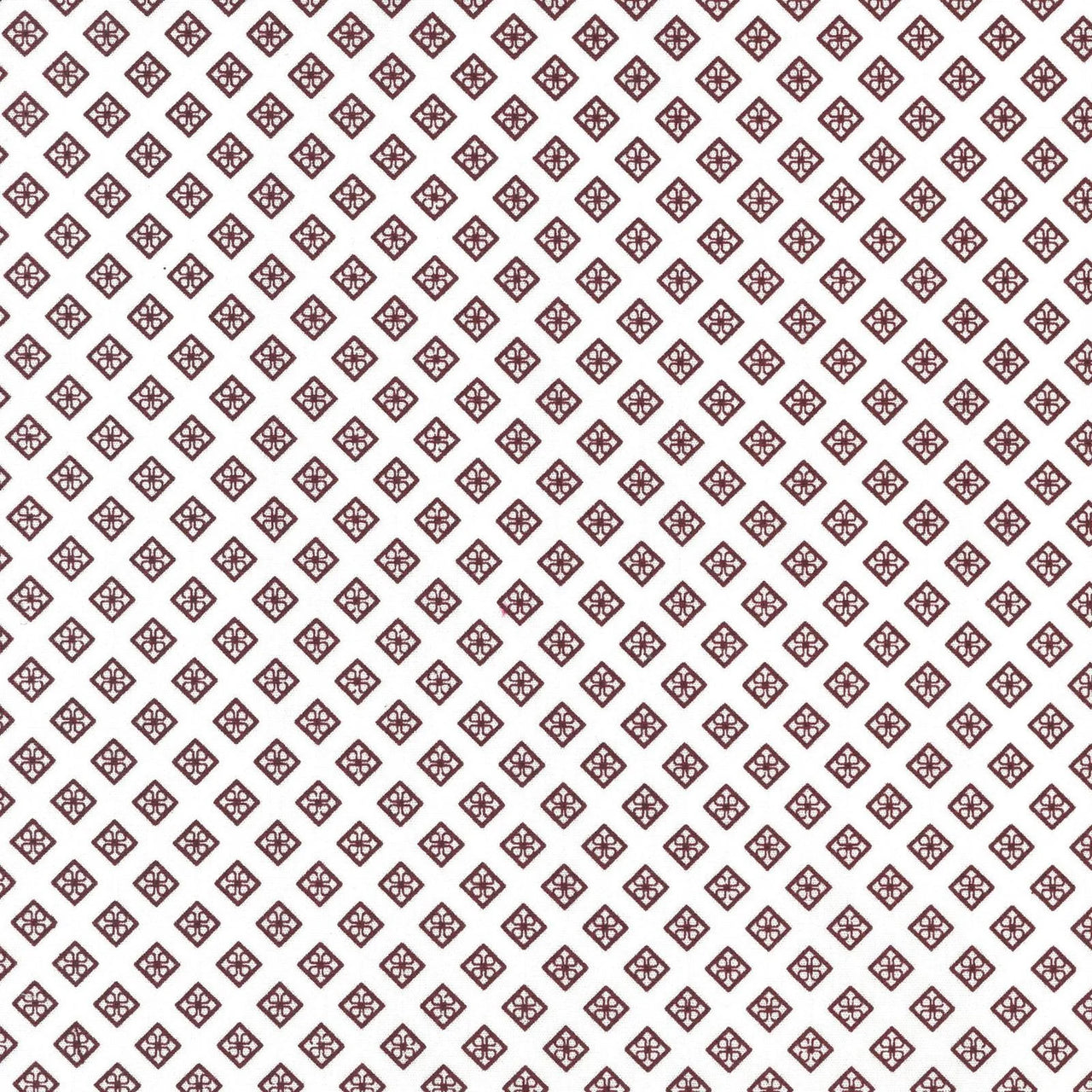 Wrangler Men's Geometric Print Long Sleeve Western Shirt - White/Burgundy