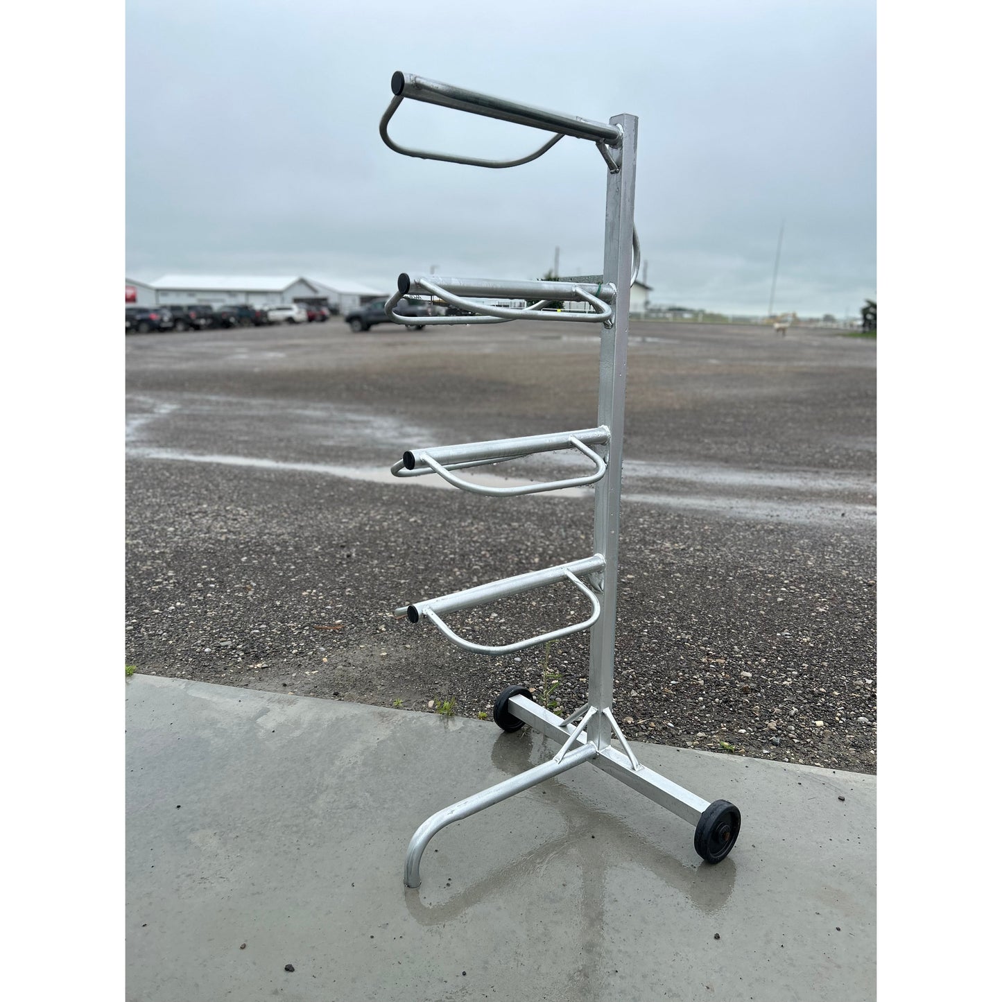 4 Tier Saddle Rack w/Wheels
