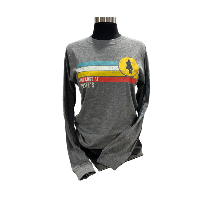Irvine Unisex Long Sleeve "I Got Lost" T-Shirt - Deep Heather