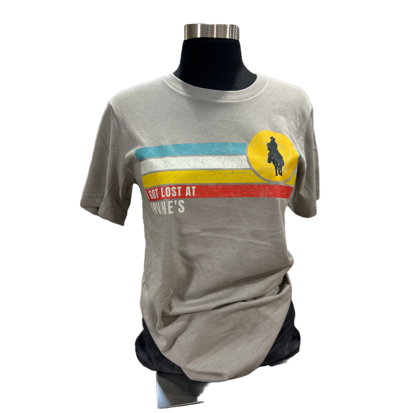 Irvine Unisex Short Sleeve " I Got Lost" T-Shirt - Heather Stone