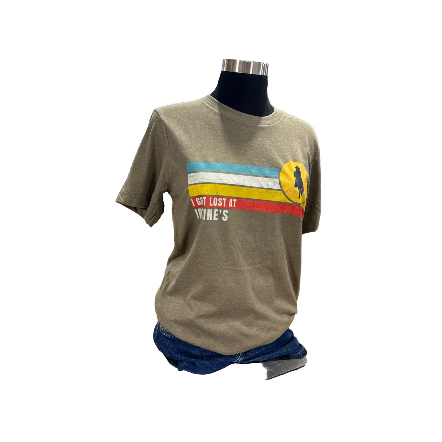 Irvine Unisex Short Sleeve " I Got Lost" T-Shirt - Heather Olive