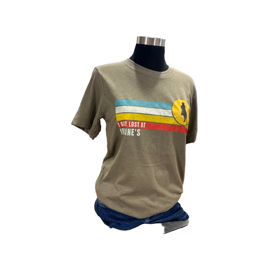 Irvine Unisex Short Sleeve " I Got Lost" T-Shirt - Heather Olive