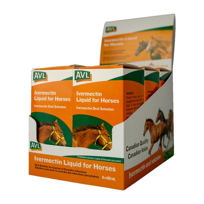AVL Ivermectin Horse Liquid - 120ml - Irvine Tack &amp; Western Wear