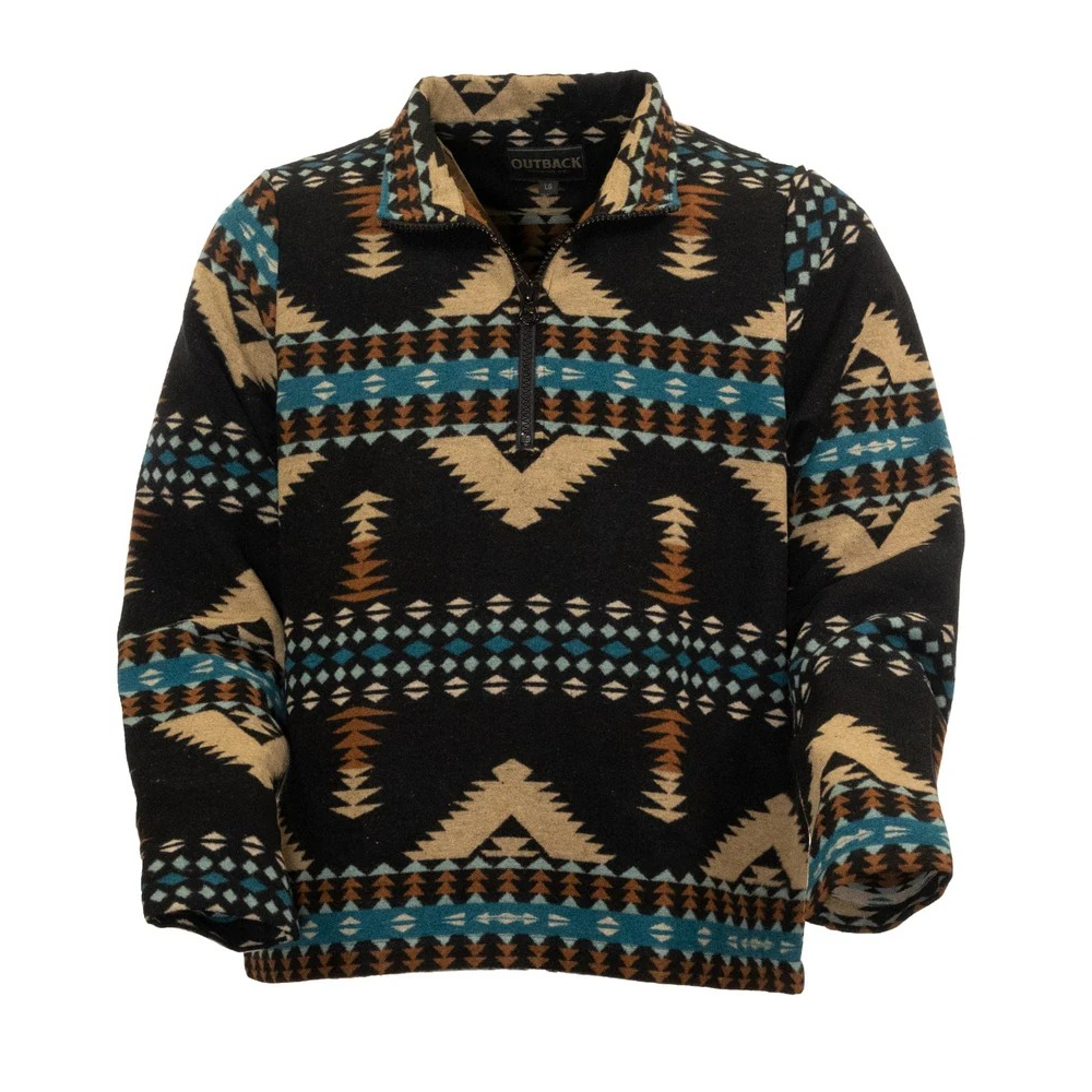 Outback Trading Men's Charlie Henley 1/4 Zip Sweater - Assorted Colours